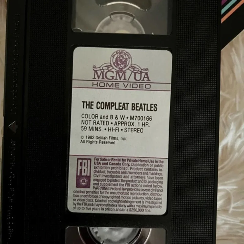 The Compleat Beatles VHS 1982